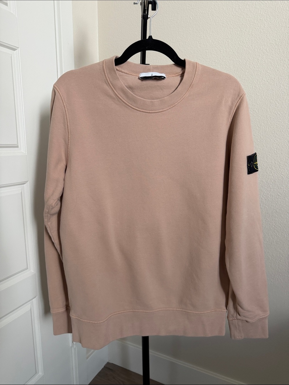 Stone Island Crewneck Sweatshirt Dusty Pink M Compass Badge